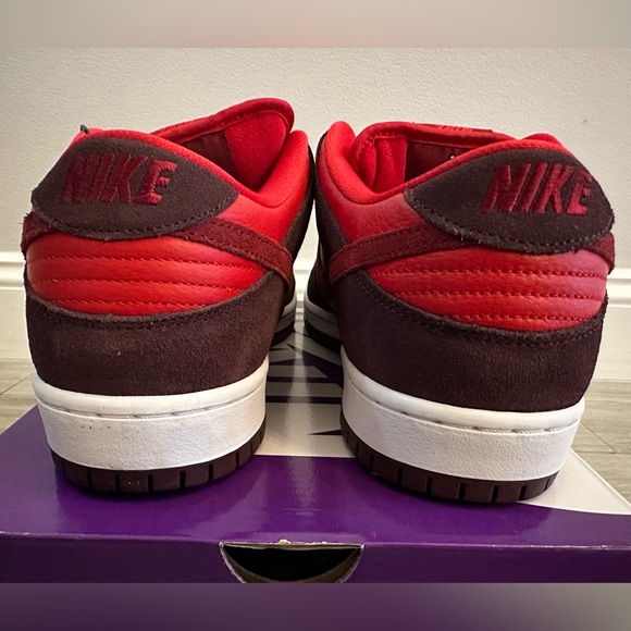 Nike SB Dunk Low Pro Fruity Pack Cherry DM0807-600 Burgundy Crush Team Red Sz 12 - Picture 7 of 13